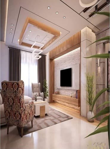 Livingroom interior design in delhi